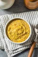 Healthy Organic Spicy Grainy Mustard