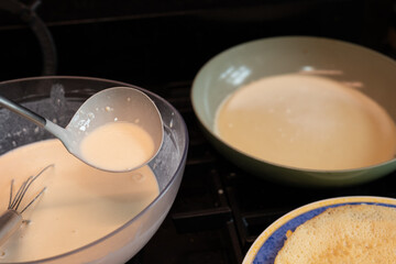 pancakes on classic stove