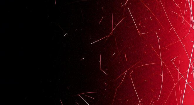 Dynamic Red and Black Abstract Background with Glowing Light Lines perfect for website banner, digital art, presentation backdrop, game design, tech