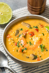 Homemade Spicy Thai Shrimp Soup