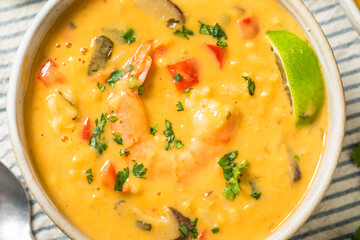 Homemade Spicy Thai Shrimp Soup