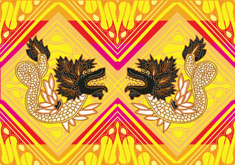 A variety of Indonesian batik that is very famous for its fauna motifs