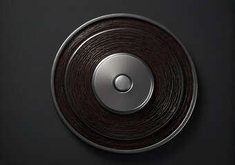 loudspeaker on black background