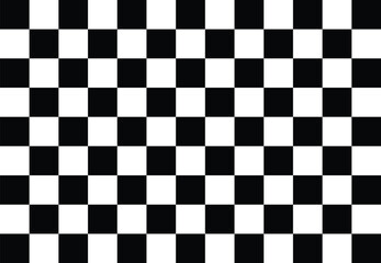 Fototapeta premium Chessboard checkered pattern, plaid black and white checker board pattern background design vector