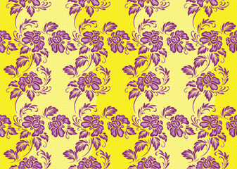 A variety of Indonesian batik that is very famous for its floral motifs