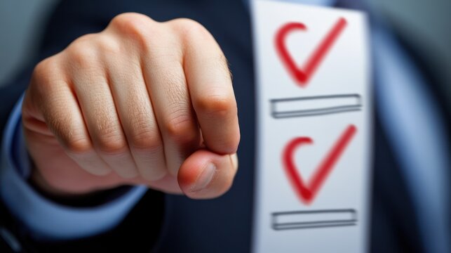 emphatic confirmation, close up on a clenched fist symbolizes agreement, underscoring a commitment to fulfilling all the stated conditions, tasks, and objectives