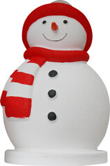 snowman on transparent background