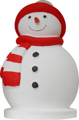 snowman on transparent background