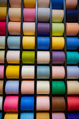 Colorful Yarn Wall Background