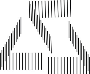 Abstract geometric pattern of vertical and diagonal lines Vector