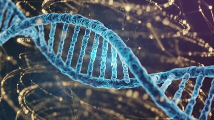 A Stunning Visualization of DNA Structure and Genetic Code Representation - Powered by Adobe