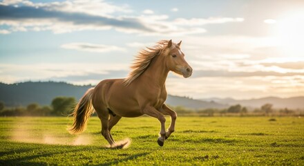 Falabella miniature horse with a small, elegant body and gentle posture standing on grassy terrain. Known as one of the smallest horse breeds, admired for its calm and friendly nature.