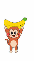 Monkey and big banana