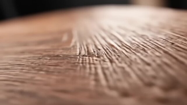 Detailed macro photograph showcasing textured surface with numerous individual strands, possibly of natural fibers, highlighting intricate details and a gradient of brown tones with blurred depth of