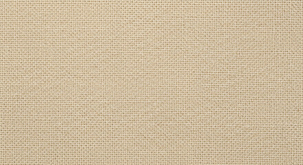 Fototapeta premium Close up of beige linen fabric texture background seamless pattern
