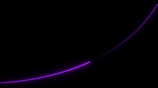 Glowing neon business graph chart icon animation on black background. glowing arrow rising line Neon light Financial business graph chart animation. business graph chart arrow icon neon glowing royal