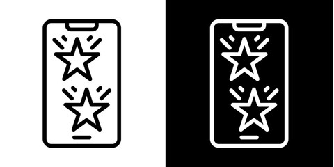 Smartphone  Icon Set White Style Collection