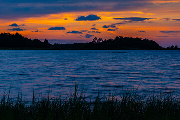 Orange sunset-Cedar Key