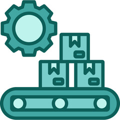 Manufacture solid icon