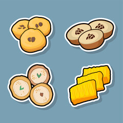 Assortment of Delicious Food Stickers
