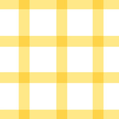 Yellow gingham vichy  seamless pattern. Cozy autumn or Thanksgiving textile design for tablecloths, picnic blankets, napkins, shirts, or home decor. Classic cotton or flannel checkered print.
