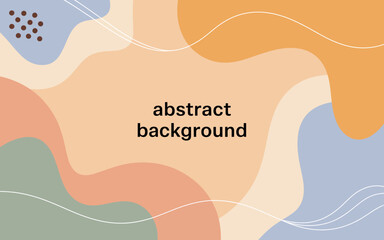 A calming abstract background featuring soft, flowing shapes in muted colors, providing a serene and artistically pleasing visual that can be used for various design purposes.