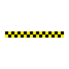 Black And Yellow Caution Tape Illustration Icon, Simple Icon Vector Design, best used for presentation, application, web and banner