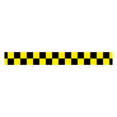 Black And Yellow Caution Tape Illustration Icon, Simple Icon Vector Design, best used for presentation, application, web and banner