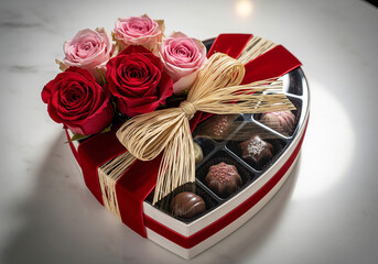 Luxury Valentine Heart Chocolate Box Red Velvet Ribbon Sustainable Packaging Eco Roses Biodegradable Bow Green Holiday Gift Organic Tag Compostable Wrap Earth-Friendly Love Present Plastic-Free Festiv