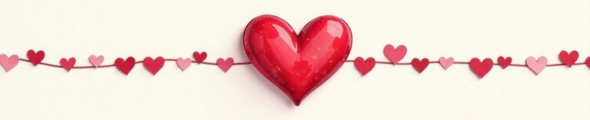 Charming hand-drawn heart & decorative line Ideal for romantic designs , wedding, valentines