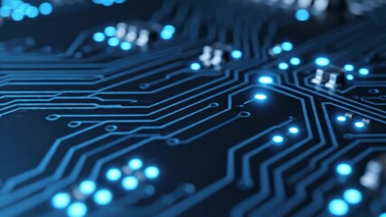 4K Microchip Circuit Board - A Detailed Look at Modern Technology and Digital Electronics