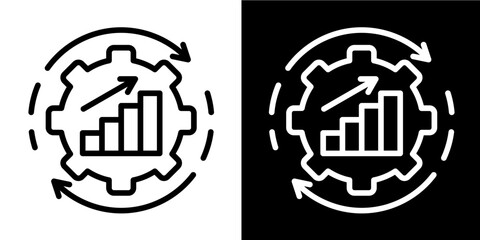 Obraz premium Continuity Loop Icon Set Multiple Style Collection