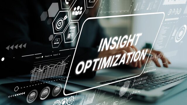 Digital Technology Concept for Insight and Optimization in Business Strategy and Data Analysis. Asymptotic smart data analytic.