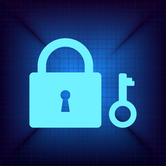 Vector illustration on a blue background