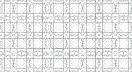 Intricate hand drawn geometric pattern creates stunning modern background for websites, textiles, or creative projects with a sophisticated artistic edge
