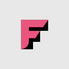 A modern and stylish logo design featuring the letter F, showcasing artistic elements that convey creativity and contemporary branding suitable for various uses.