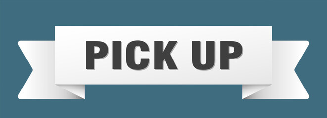 pick up ribbon isolated on transparent background. pick up ribbon