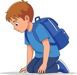 boy with a bottle of water