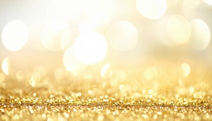 Sparkling golden glitter background with soft light and shimmer effects Generative AI