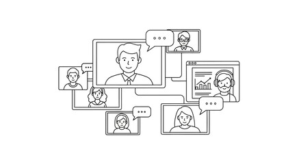 man and woman working on computer