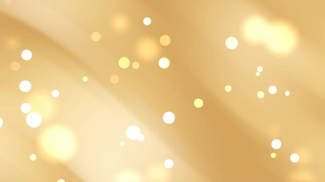Animated gold gradient background blurred with bokeh lights suitable for festive designs, holiday graphics, luxury themes, and elegant presentations.