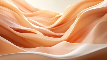 Fototapeta premium Abstract flowing fabric, soft light, elegant design, for fashion or product presentation