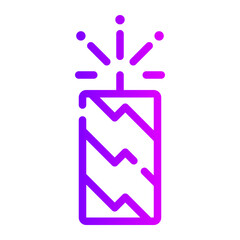 firecracker gradient icon