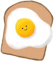 귀여운 계란 토스트