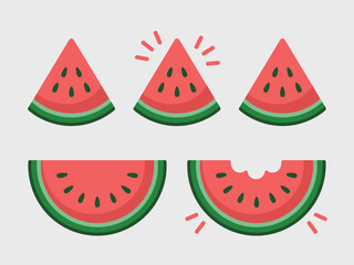 This image showcases a vibrant arrangement of watermelon slices, emphasizing freshness, summer vibes, and healthy eating while maintaining an appealing color palette.