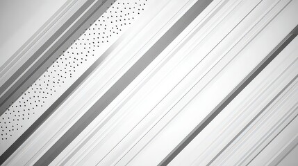 Abstract Diagonal Lines And Dot Pattern Over White Background