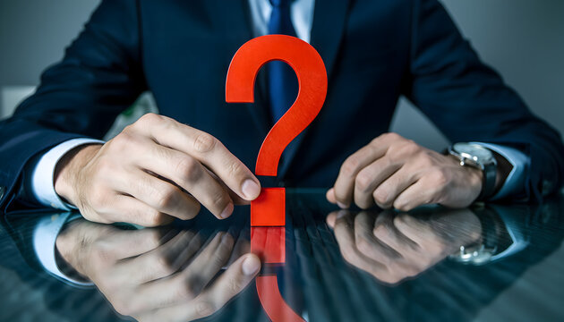 Business Decision Question Concept - Powered by Adobe