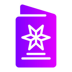 greeting card gradient icon