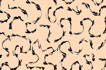 Peach abstract delicate branching pattern, warm luxury seamless design