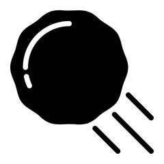 snowball glyph icon